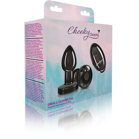 Cheeky Charms - Rechargeable Vibrating Metal Butt Plug With Remote Control