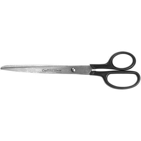 Contract Stainless Steel Scissors 9", Black, Pack of 6