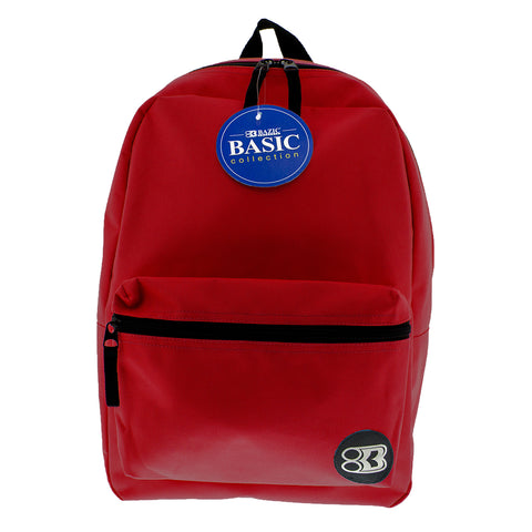 Basic Backpack 16" Burgundy, Pack of 2