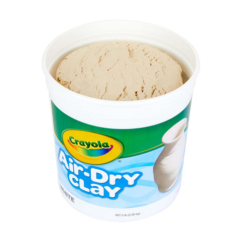 Air-Dry Clay, White, 5 lb Tub, Pack of 2