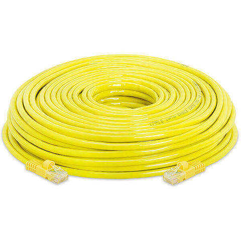 1230-N Cmple Cat5e Network Ethernet Cable - Computer LAN Cable 1Gbps - 350 MHz, Gold Plated RJ45 Connectors - 150 Feet Yellow