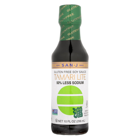 San - J Tamari Soy Sauce - Lite - Case Of 6 - 10 Fl Oz.