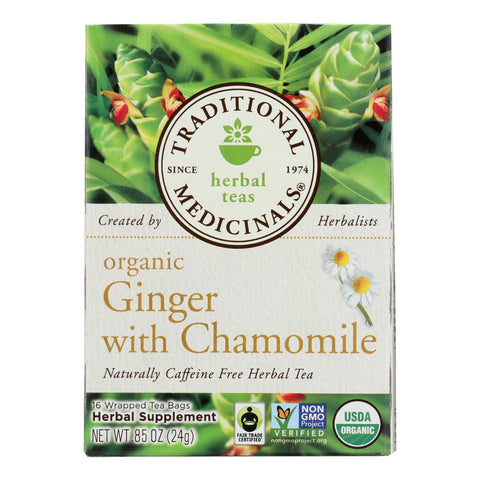 Traditional Medicinals Organic Golden Ginger Tea - Case Of 6 - 16 Bags