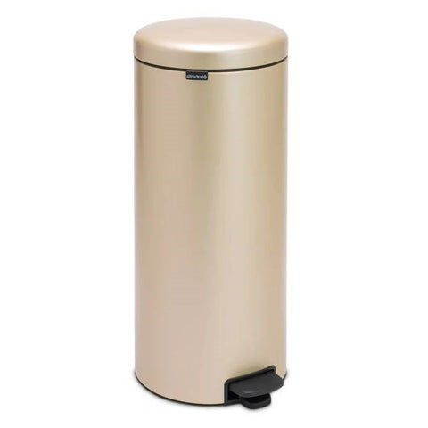 Stainless Steel 8-Gallono Kitchen Trash Can with Step On lid in Champagne Gold