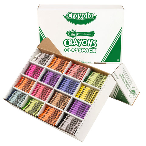 Crayon Classpack®, Reg Size, 16 Colors, Pack of 800