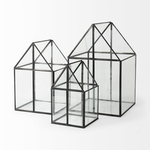 Petite House Shaped Glass Terrarium