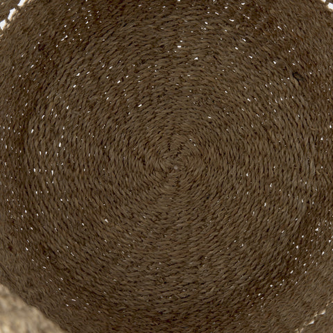 Set Of Two Woven Wicker Storage Baskets