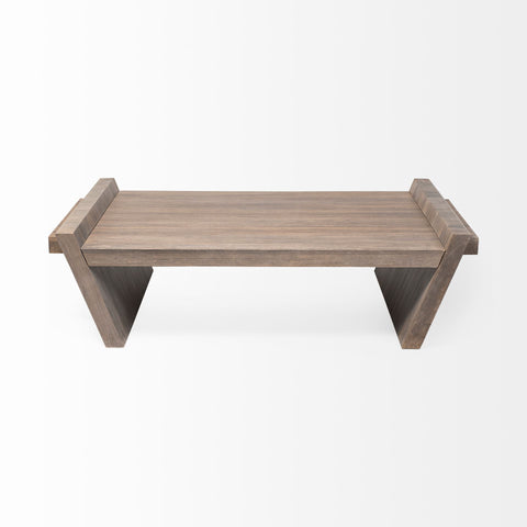 Square Solid Wood Top And Base Coffee Table