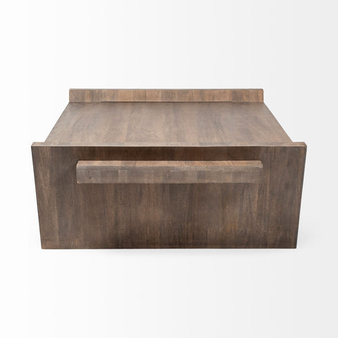 Square Solid Wood Top And Base Coffee Table