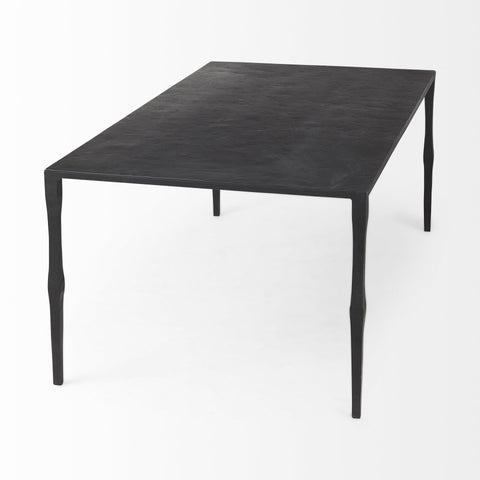 Minimal Black Iron Rectangular Coffee Table