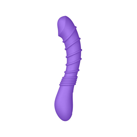 Luv Inc Rv21 Ribbed Vibrator Purple