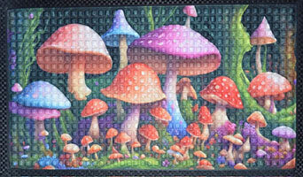 17 5/8" X  19 1/2" Mushroom Door Mat