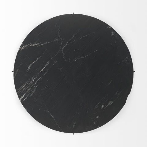 Contemporary Black Marble Coffee Table