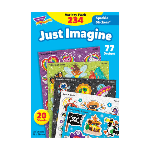 Just Imagine Sparkle Stickers® Variety Pack, 234 ct