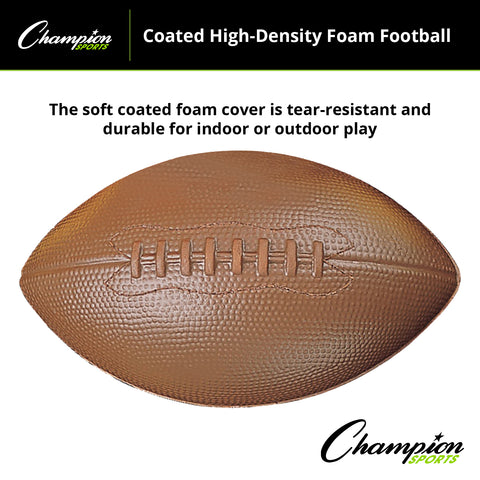 Coated High-Density Junior Foam Football