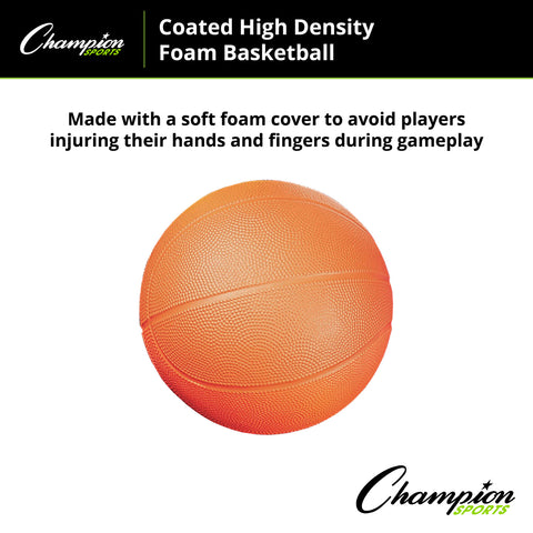 Coated High Density Foam Basketball, Size 3