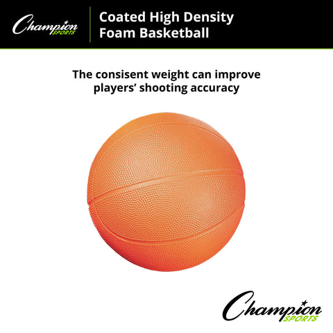 Coated High Density Foam Basketball, Size 3