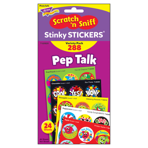 Pep Talk Stinky Stickers® Variety Pack, 288 Count