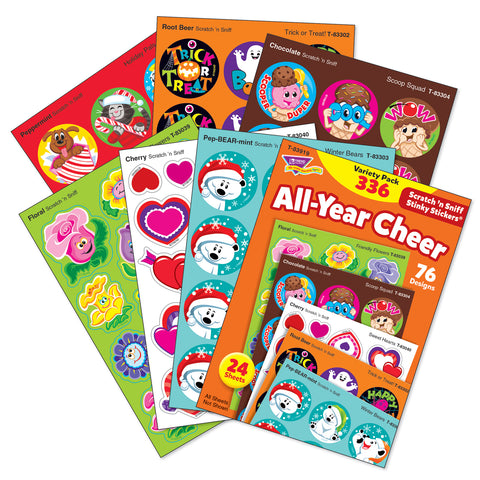 All Year Cheer Stinky Stickers® Variety Pack, 336 Count