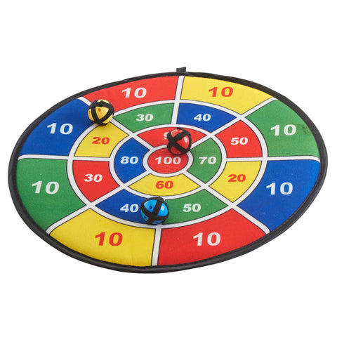 Target Math - 3 Large (17.75") Fabric Dart Boards with 9 Balls Using Hook-and-Loop Fasteners