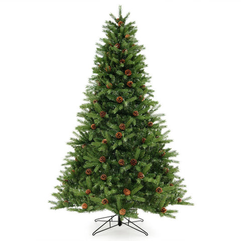 7 Feet Pre-Lit Christmas Tree 3-Minute Quick Shape and Quick Power Connector Timer