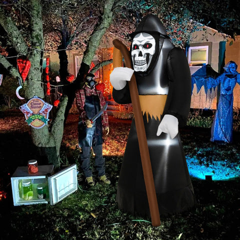 8 Feet Halloween Inflatable Grim Reaper Ghost