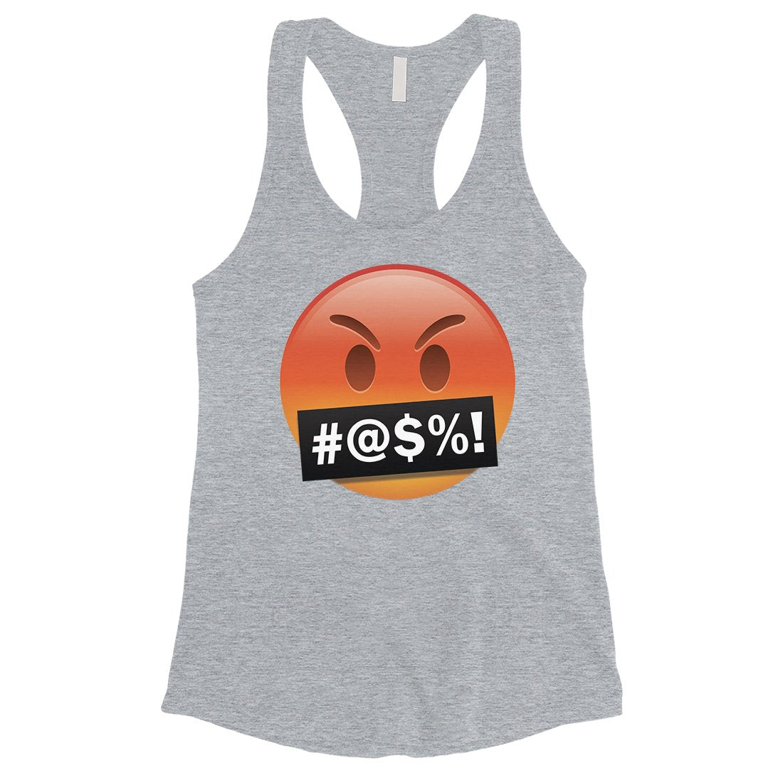 Emoji-Angry Womens Emotional Passionate Halloween Costume Tank Top