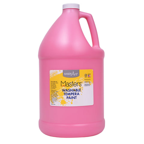 Little Masters® Washable Tempera Paint, Pink, Gallon, Pack of 2