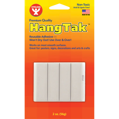 HangTak™ Reusable Adhesive, White, 2 oz. Per Pack, 12 Packs