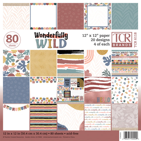 Wonderfully Wild Project Paper, 80 Sheets