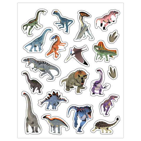 Dinosaurs Stickers, 120 Per Pack, 12 Packs