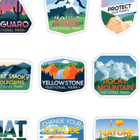 Adventure Vinyl Stickers, 100 Per Pack, 3 Packs