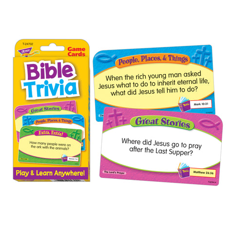 Bible Trivia Challenge Cards®, Pack of 6