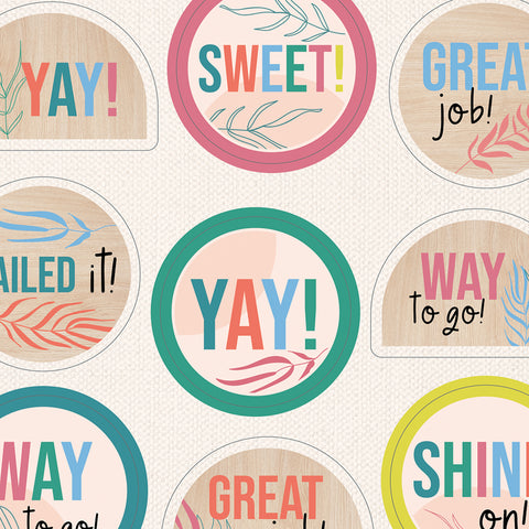 True to You Motivators Motivational Stickers, 72 Per Pack, 12 Packs