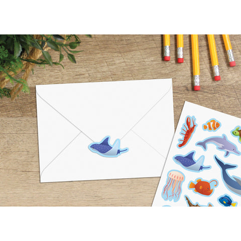 Ocean Animals Stickers, 120 Per Pack, 12 Packs