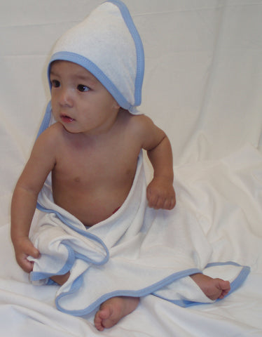 Infant Hooded Bath Towel (pack Of 2) 021-yellow--021b-blue