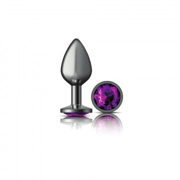 Cheeky Charms Round Gunmetal Butt Plug