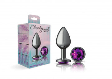 Cheeky Charms Round Gunmetal Butt Plug