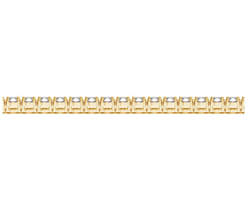 Lab Grown Round Diamond Tennis Bracelet in 14k Yellow Gold (8 cctw F/G  VS2/SI1)