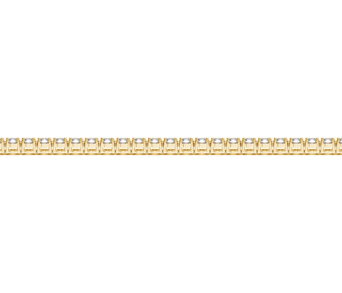 Lab Grown Round Diamond Tennis Bracelet in 14k Yellow Gold (3 cctw F/G  VS2/SI1)