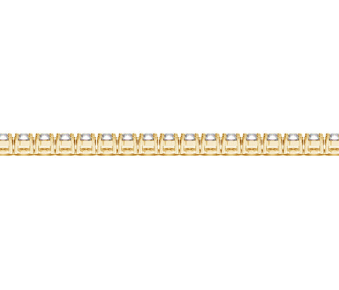 Lab Grown Round Diamond Tennis Bracelet in 14k Yellow Gold (6 cctw F/G  VS2/SI1)