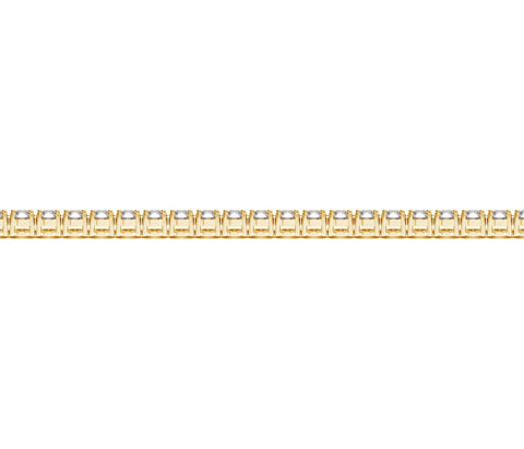 Lab Grown Round Diamond Tennis Bracelet in 14k Yellow Gold (4 cctw F/G  VS2/SI1)