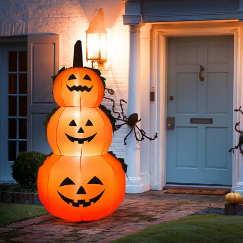 6 Feet Halloween Inflatable Stacked Pumpkins