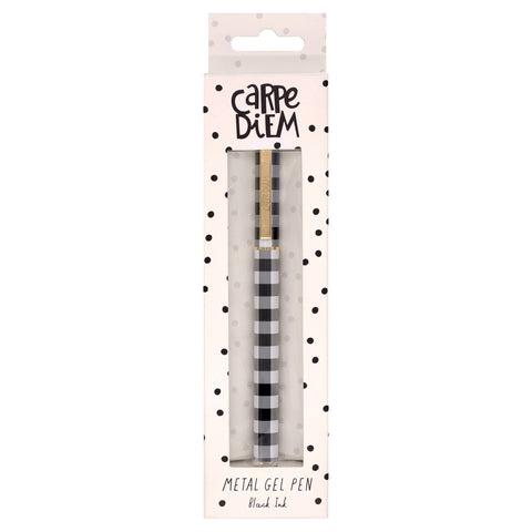 Metal Gel Pen - Buffalo Check - Pack of 6