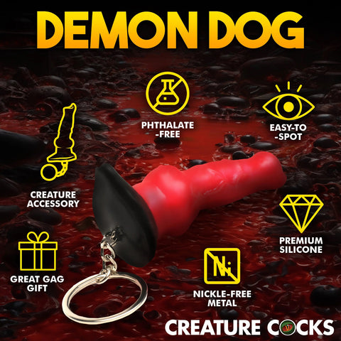 Hell Hound Keychain - Red