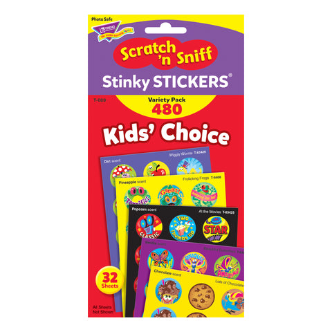 Kids' Choice Stinky Stickers® Variety Pack, 480 ct