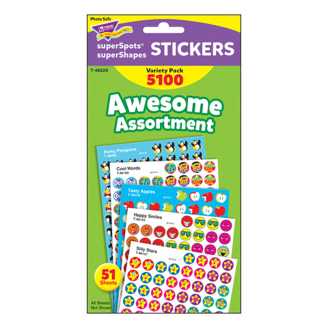 Awesome Assortment superSpots®/superShapes Variety Pack - 5100 ct