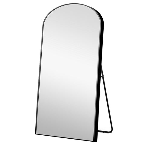 Black Arched Standing Mirror