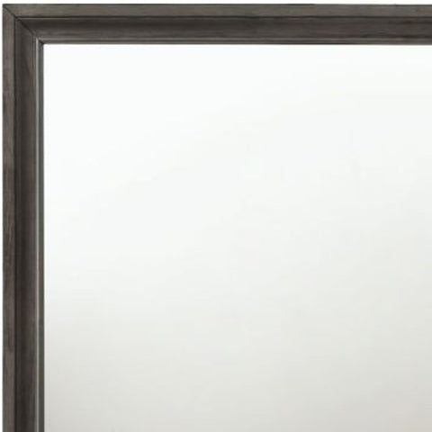 36" Gray Dresser Mirror