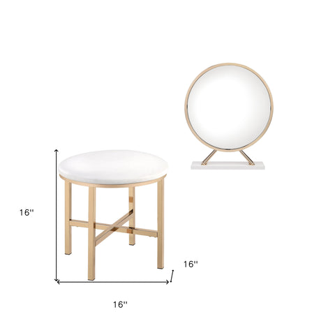 16" Round Makeup Shaving Tabletop Mirror